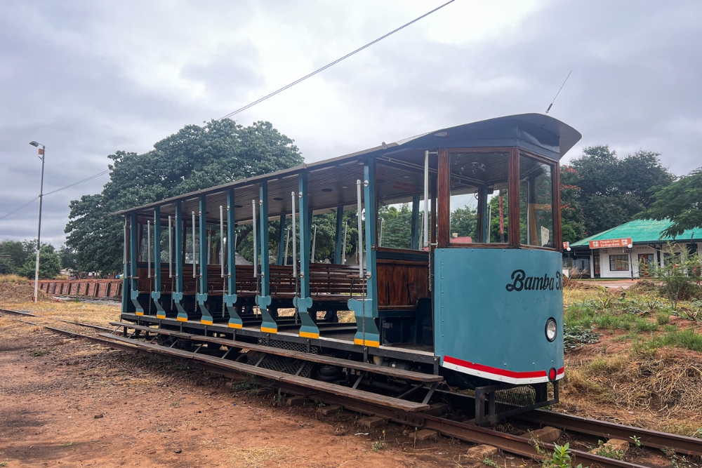 Bamba trains Victoria Falls Zimbabwe