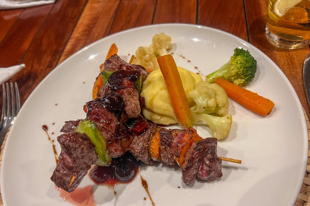 Dinner at Baines Restaurant Victoria Falls Zimbabwe