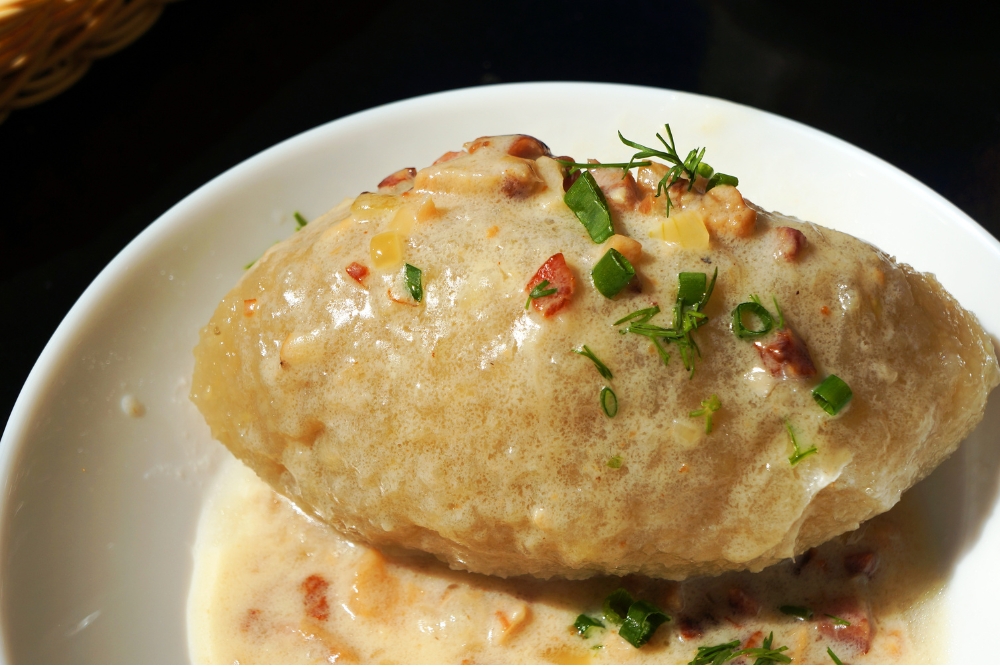 Lithuanian Potato Meat Dumplings Cepelinai
