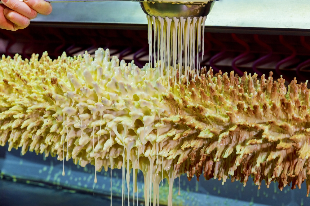 Lithuanian Tree Cake Raguolis or Sakotis