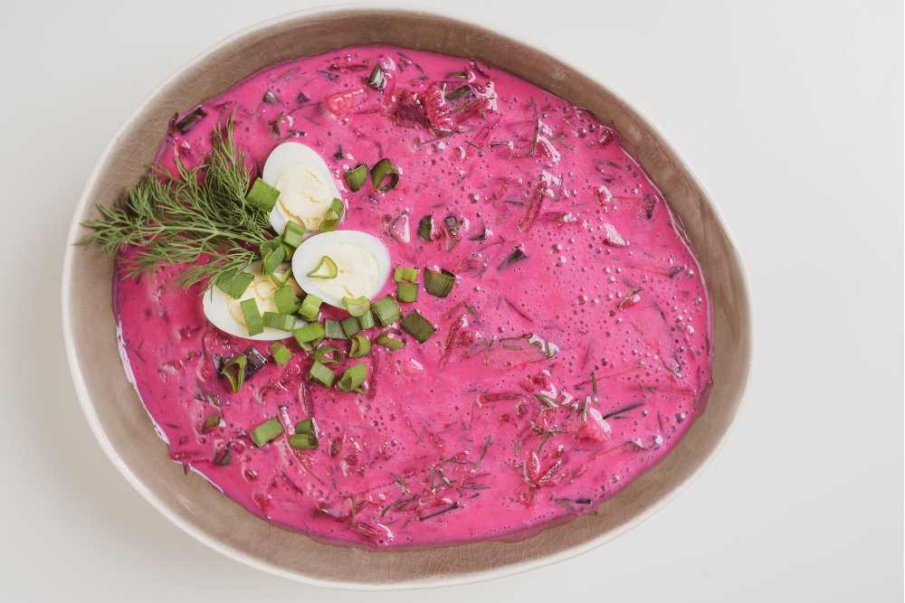 Šaltibarščiai Lithuanian Cold Beetroot Soup a.k.a Pink Soup