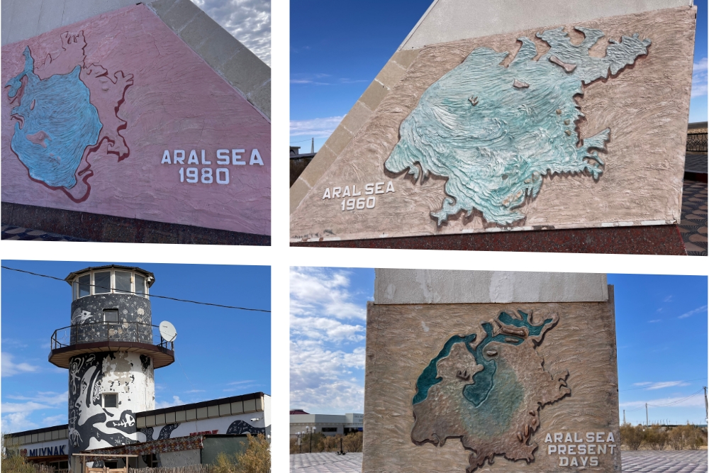 Size of the Aral Sea Before and After