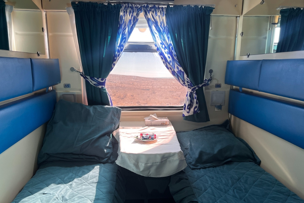 SV room скорый 054Щ (ск) train NUKUS → TASHKENT