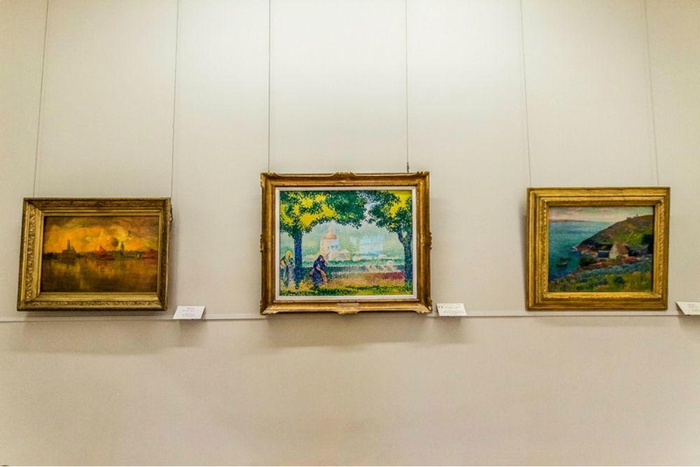 Vincent van Gogh 'Memory of the Garden at Etten' in Hermitage Museum Vincent van Gogh 'Memory of the Garden at Etten' in Hermitage Museum