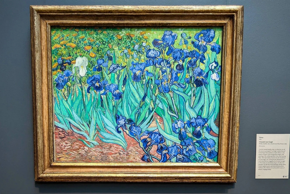 Vincent van Gogh’s ‘Irises’ , Los Angeles County Museum of Art (LACMA) Vincent van Gogh’s ‘Irises’ , Los Angeles County Museum of Art (LACMA)