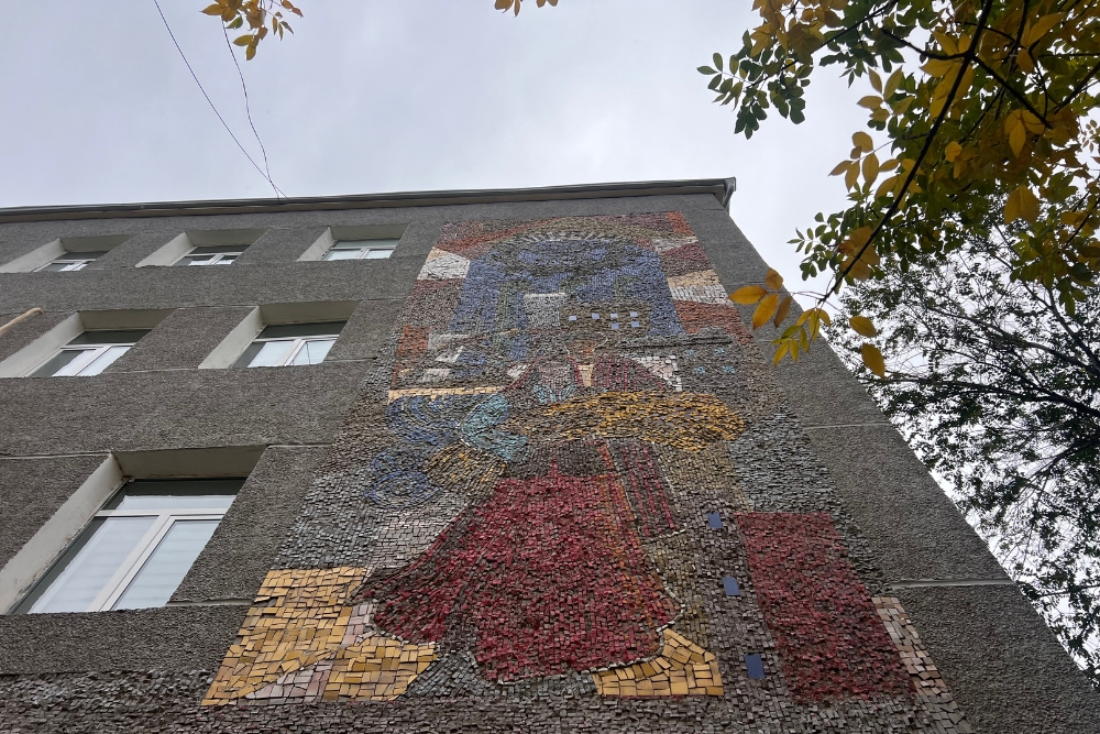 residential building mosaic Nukus