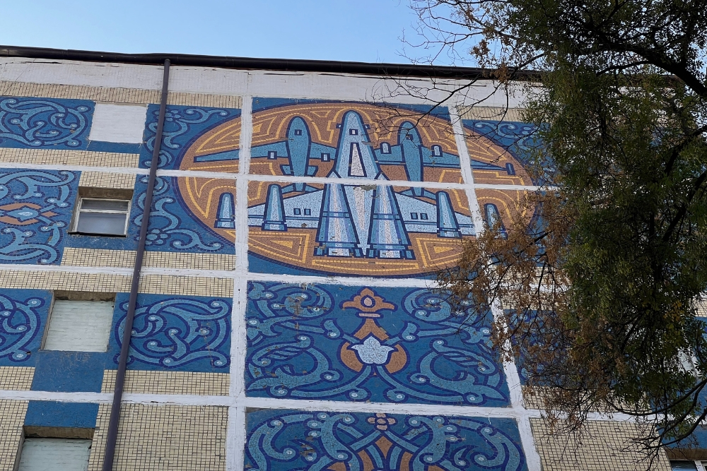 soviet mural rocket Tashkent