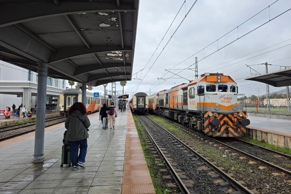 Arriving in Gare de Fes Morocco