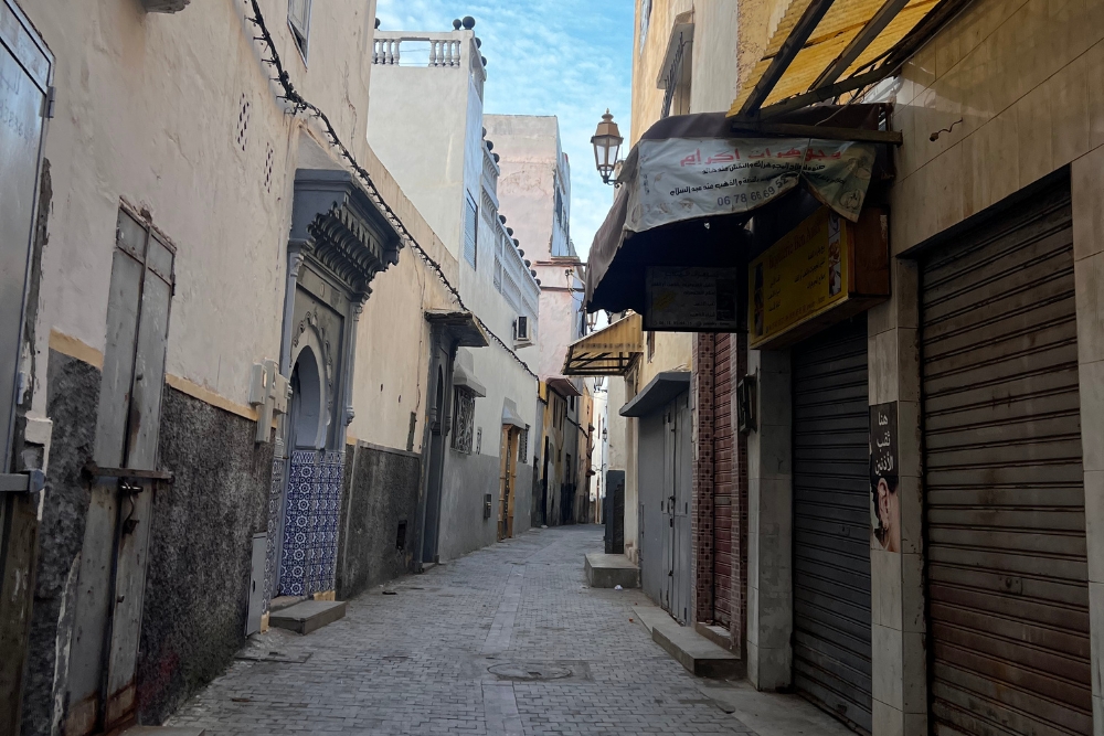 Narrow streets in Salé, Morocco