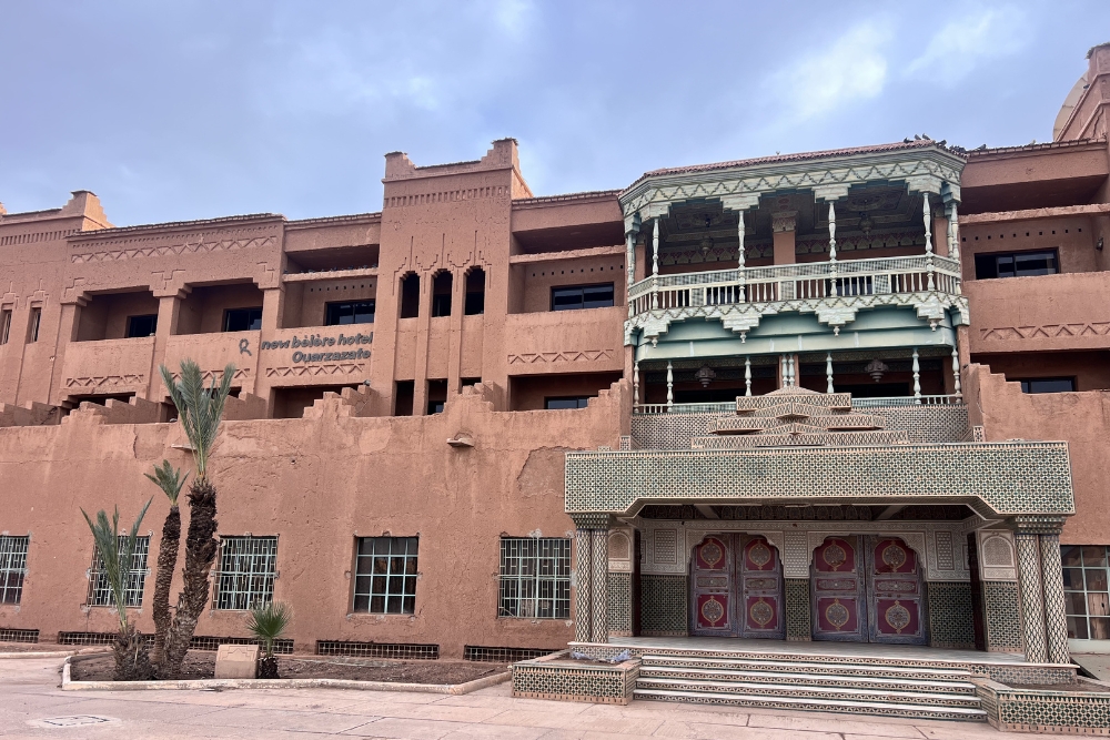 Abandoned hotel in Ouarzazate city, Morocco Abandoned hotel in Ouarzazate city Morocco