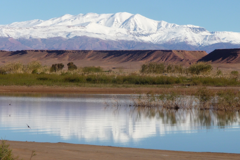 Lake El Mansour Eddahbi, Ouarzazate city, Morocco Lake El Mansour Eddahbi Ouarzazate city Morocco