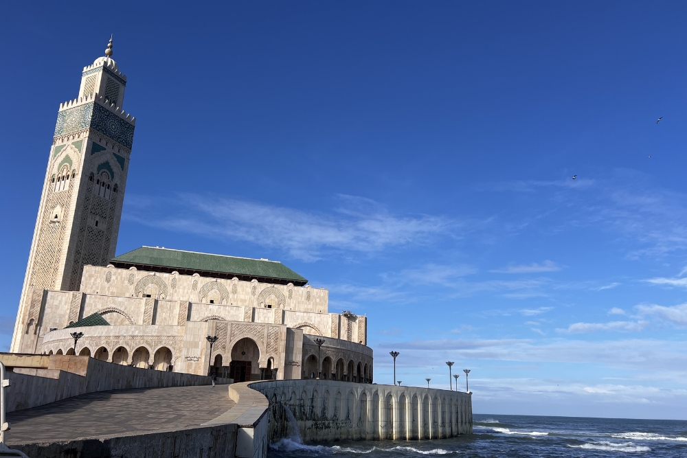 exterior Hassan II Mosque Casablanca
