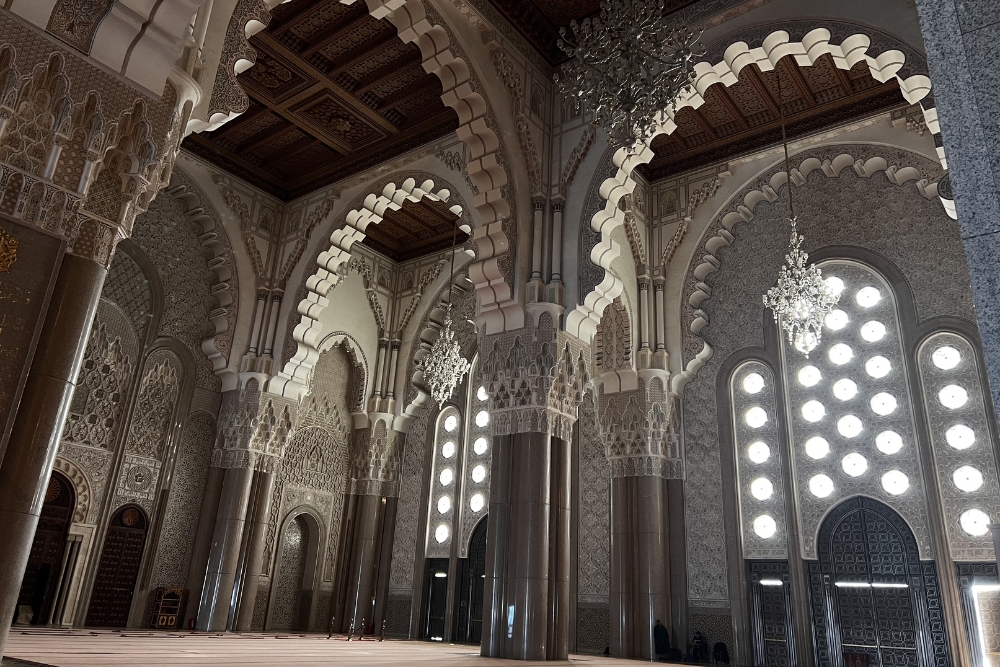 interior Hassan II Mosque Casablanca