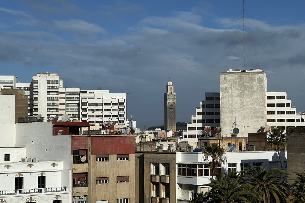 view from James Rooftop Casablanca