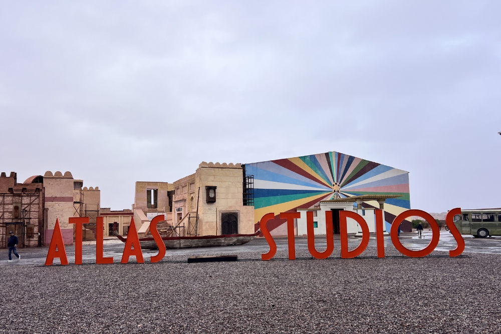 Atlas Studios Morocco sign