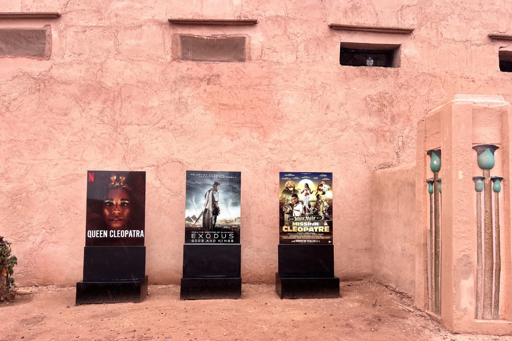 Movie posters Atlas Studios Morocco