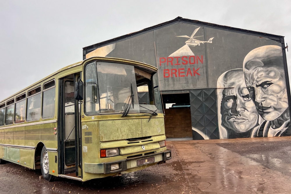 Prison Break Bus Atlas Studios Morocco