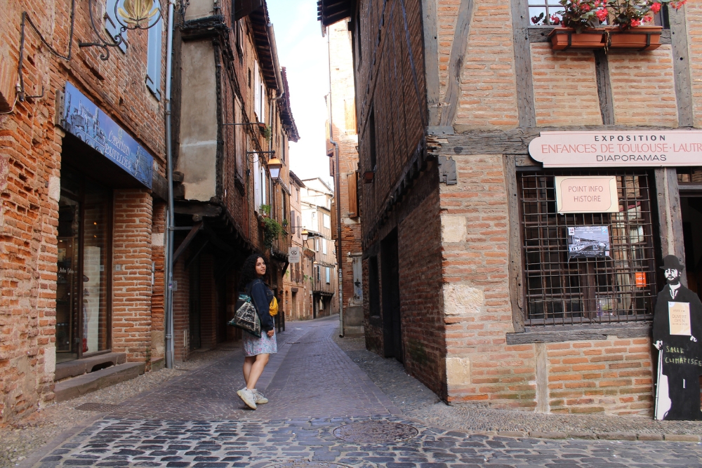 Narrow streets in Albi France