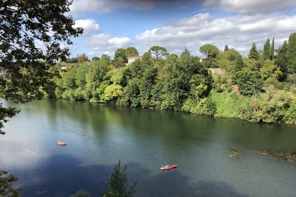 The banks of the Tarn in Albi France