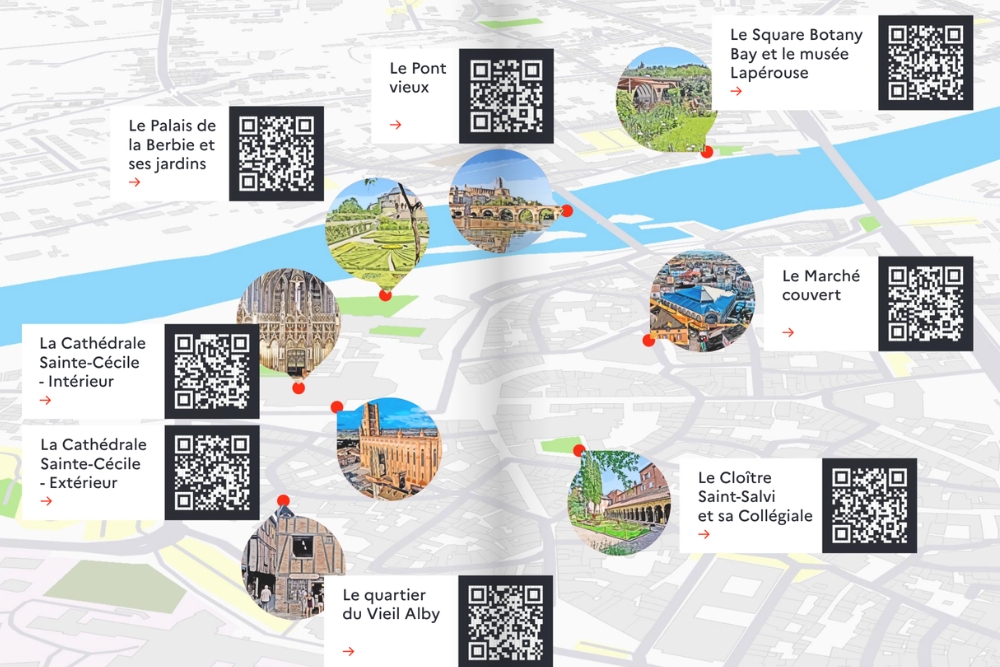 Tourist Map of Albi France