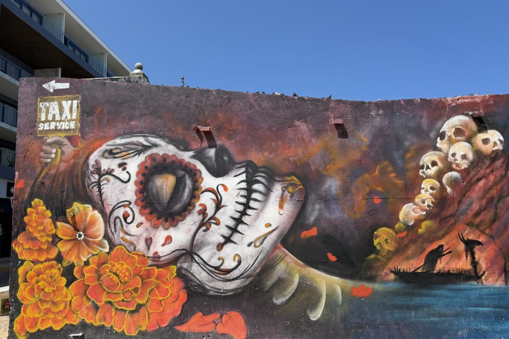 dia de los muertos graffiti art