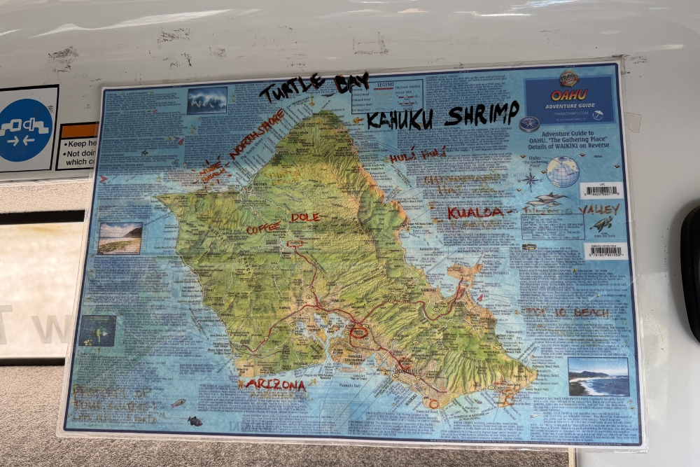 Oahu Ultimate Grand Circle Island Tour map