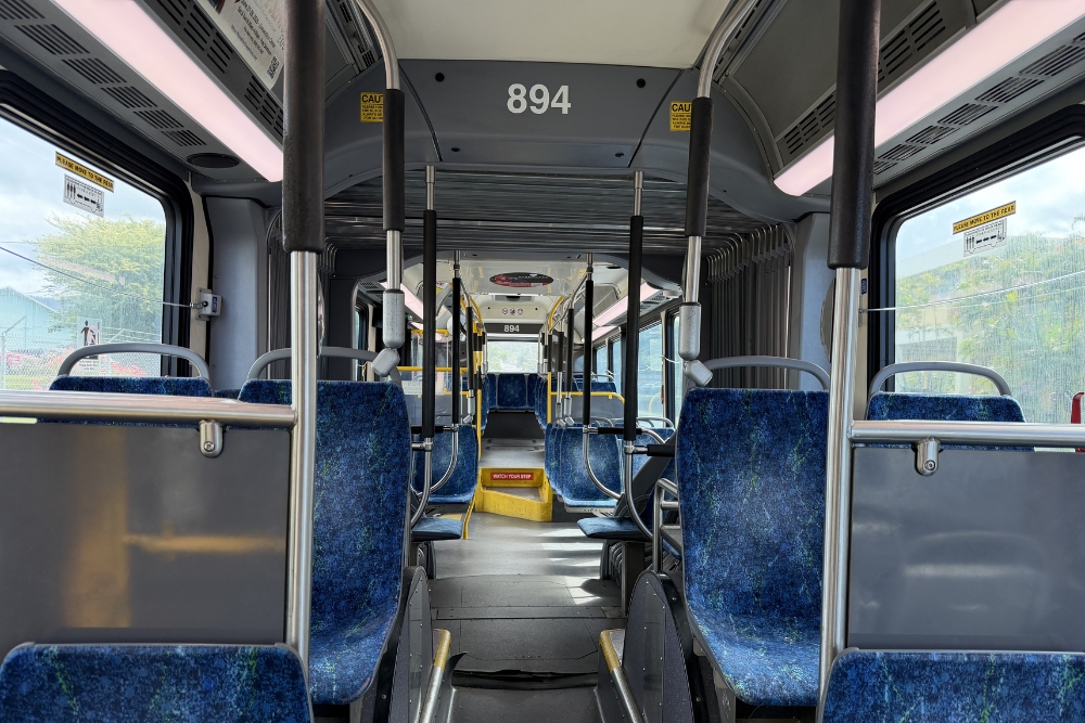 interior TheBus Honolulu Hawaii