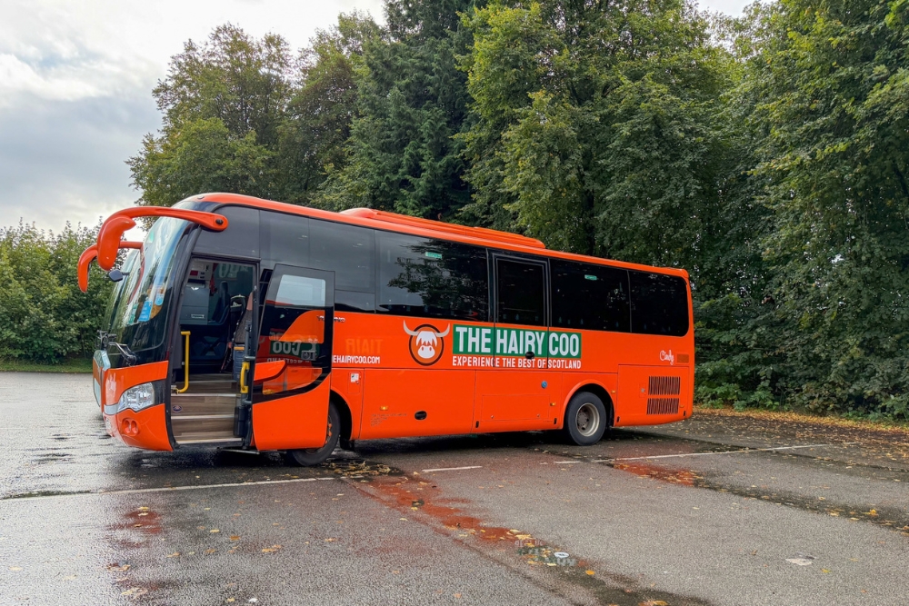 The Hairy Coo bus